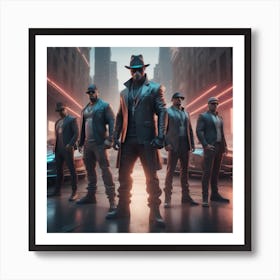 Gangsters In The City Art Print