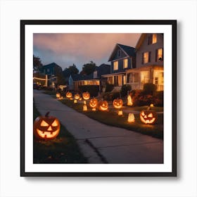 Halloween Pumpkins Affiche