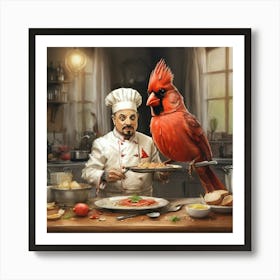 Cardinal Chef 5 Art Print