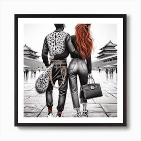 Chinese Couple Art Print