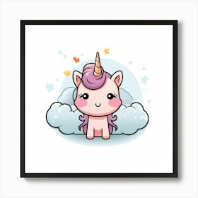 Cute Unicorn 644 Art Print