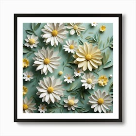 Paper Flowers 24 Art Print