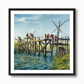 Fishing Pier Art Print