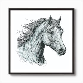 Horse Head Art Print