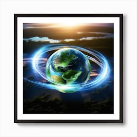 Earth In Space 47 Art Print