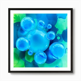 Water Bubbles Art Print