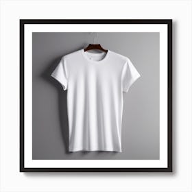 White T - Shirt 2 Art Print