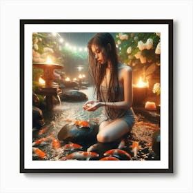 Koi Pond 7 Art Print