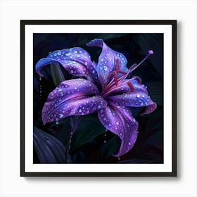 Jeweled Bloom (7) Art Print