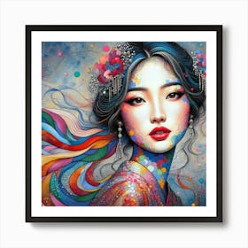 Exotic Beauty Artwork 75 Art Print