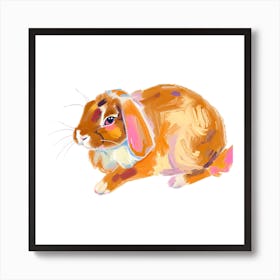 English Lop Rabbit 03 1 Art Print