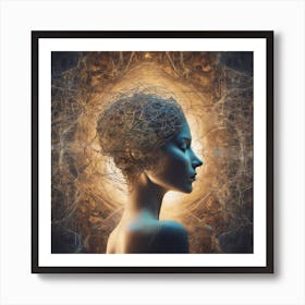 Woman'S Head Art Print