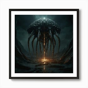 Creature With Tentacles Art Print