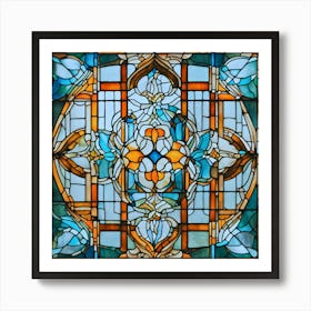 Stained Glass Window Art Print