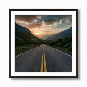 Road In The Mountains 1 Art Print