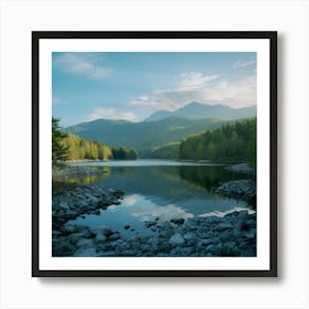 Lake In The Mountains Art Print