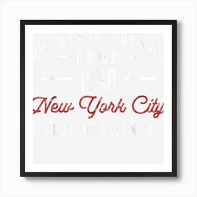 New York City Born In 1958 Authentic Vintage Birthday Art Print