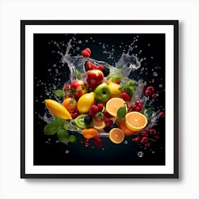 Fruit Splash 22 Art Print