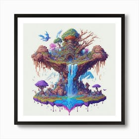 Pixel Art Art Print