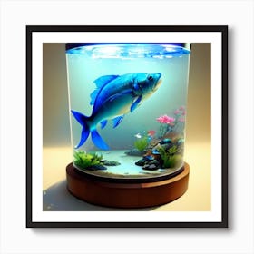 Fish In Aquarium Art Print