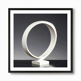 Q Table Lamp Art Print
