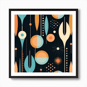 Retro Pattern 1 Art Print