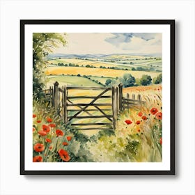 the old gate Art Print