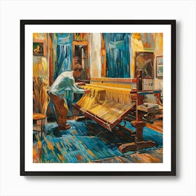 Van Gogh Style: The Weaver's Home Series 1 Art Print