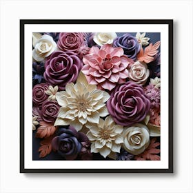 Paper Flowers 39 Art Print