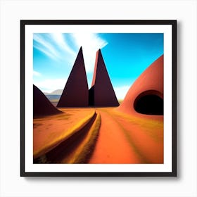 Desert Landscape 10 Art Print