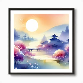 Japanese Landscape 2 Art Print