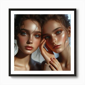 Two Beautiful Girls Art Print