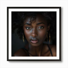 Portrait Of African American Woman Art Print