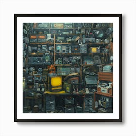 "Tv Room" Art Print