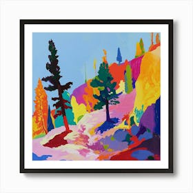 Colourful Abstract Sequoia National Park Usa 4 Art Print