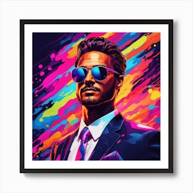 Man In Sunglasses Art Print