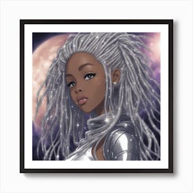 Silver Girl Art Print