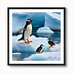 Antarctic Penguins 15 Art Print