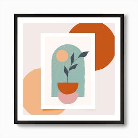 Plant In Pot Art Print