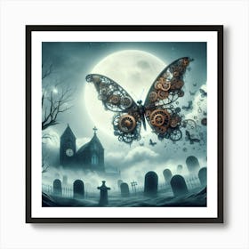 Ghostly Butterfly Art Print