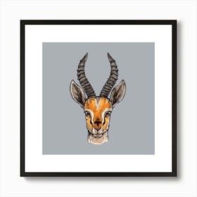 Antelope Head 1 Art Print