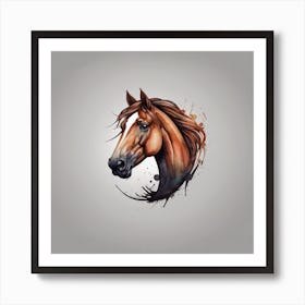 Horse Head Art Print