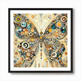 Ornate Butterfly Abstract I Art Print