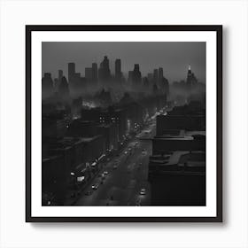 Sleepy Night in the City Art Print