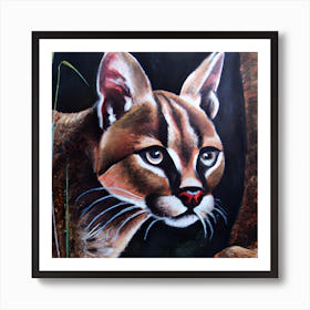 Wildlife Cat Art Print