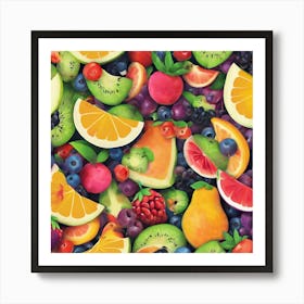 Fruit Wallpaper 2 Art Print