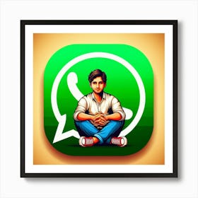 Whatsapp Icon Art Print