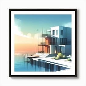 House By The Sea 1 Art Print