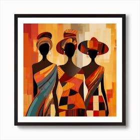 Three African Women 24 Art Print