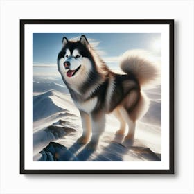 Husky dog 3 Art Print